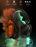 FIFINE H6 24-bit 7.1 Surround Sound USB Gaming Headset with 320g Weight, RGB, In-line Controls and Detachable Mic